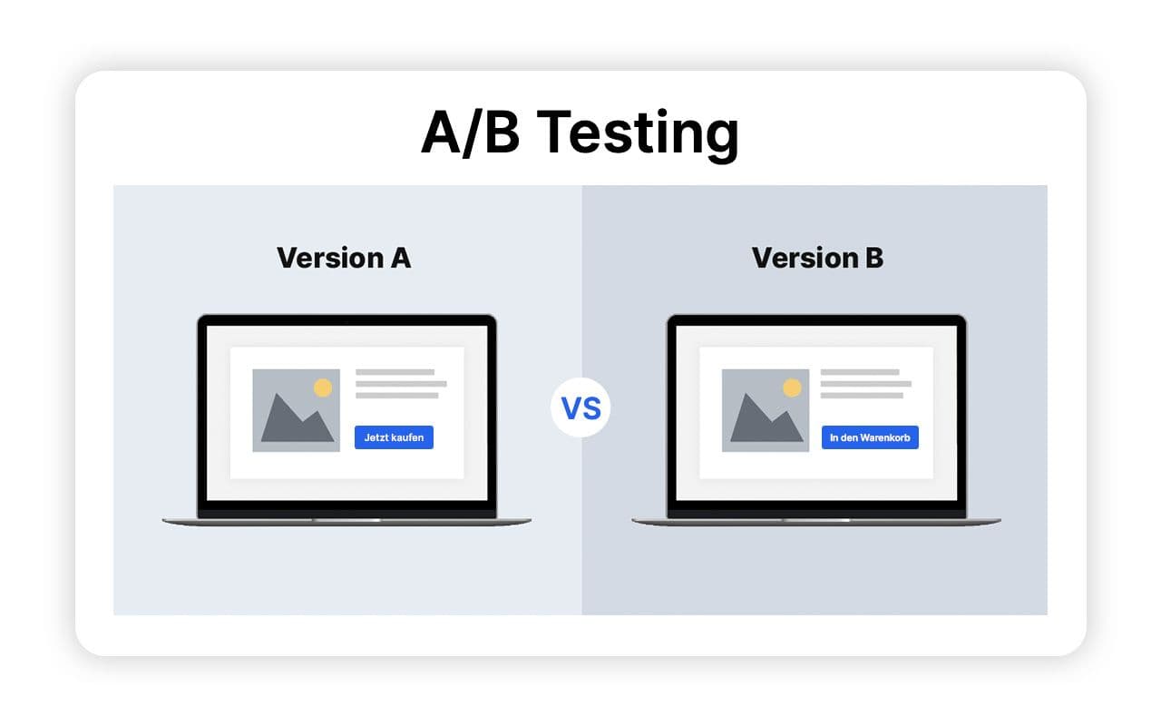 Beispiel eines A/B Testings